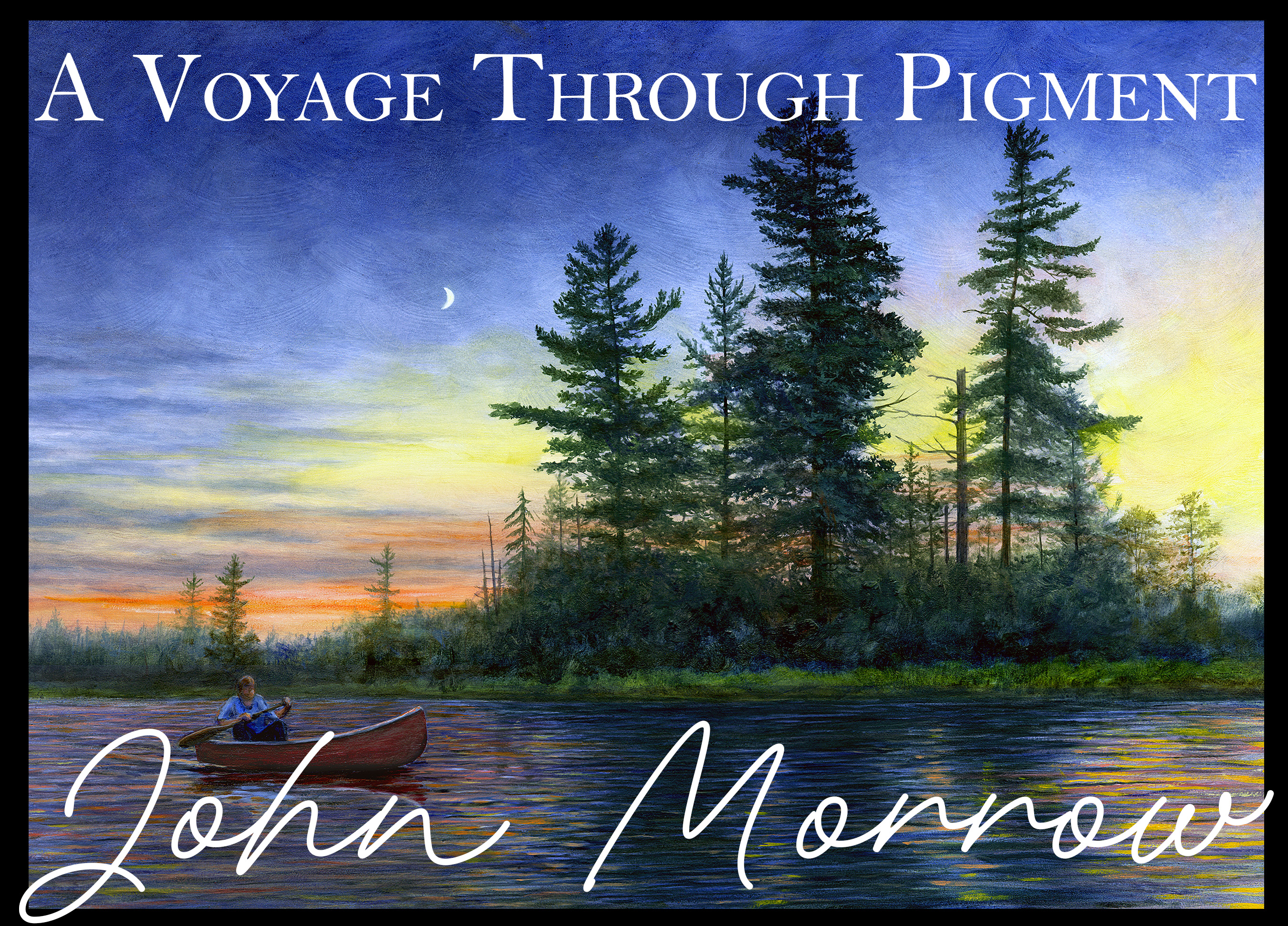 Moon Shadow, 2014, 12 x 20”, oil on board, John Morrow